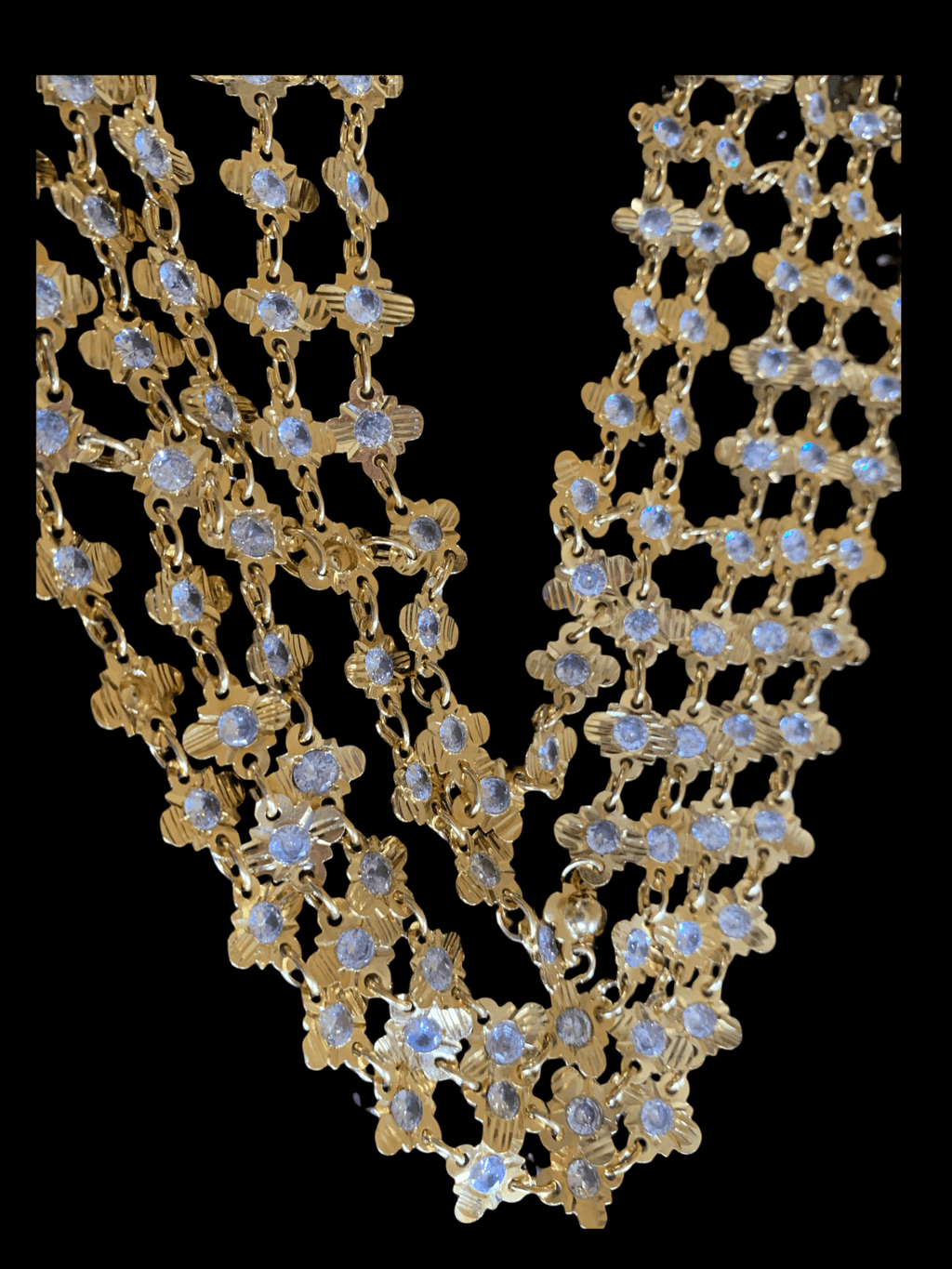 LN97  Chandan haar - gold plated ( READY TO SHIP)